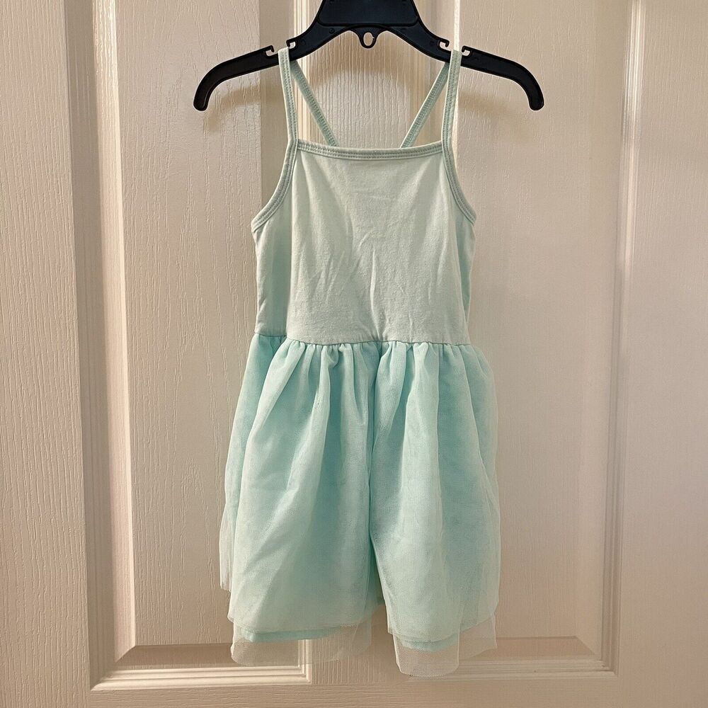 Old Navy Girls Mint Green Tutu Tank Dress Size 3T